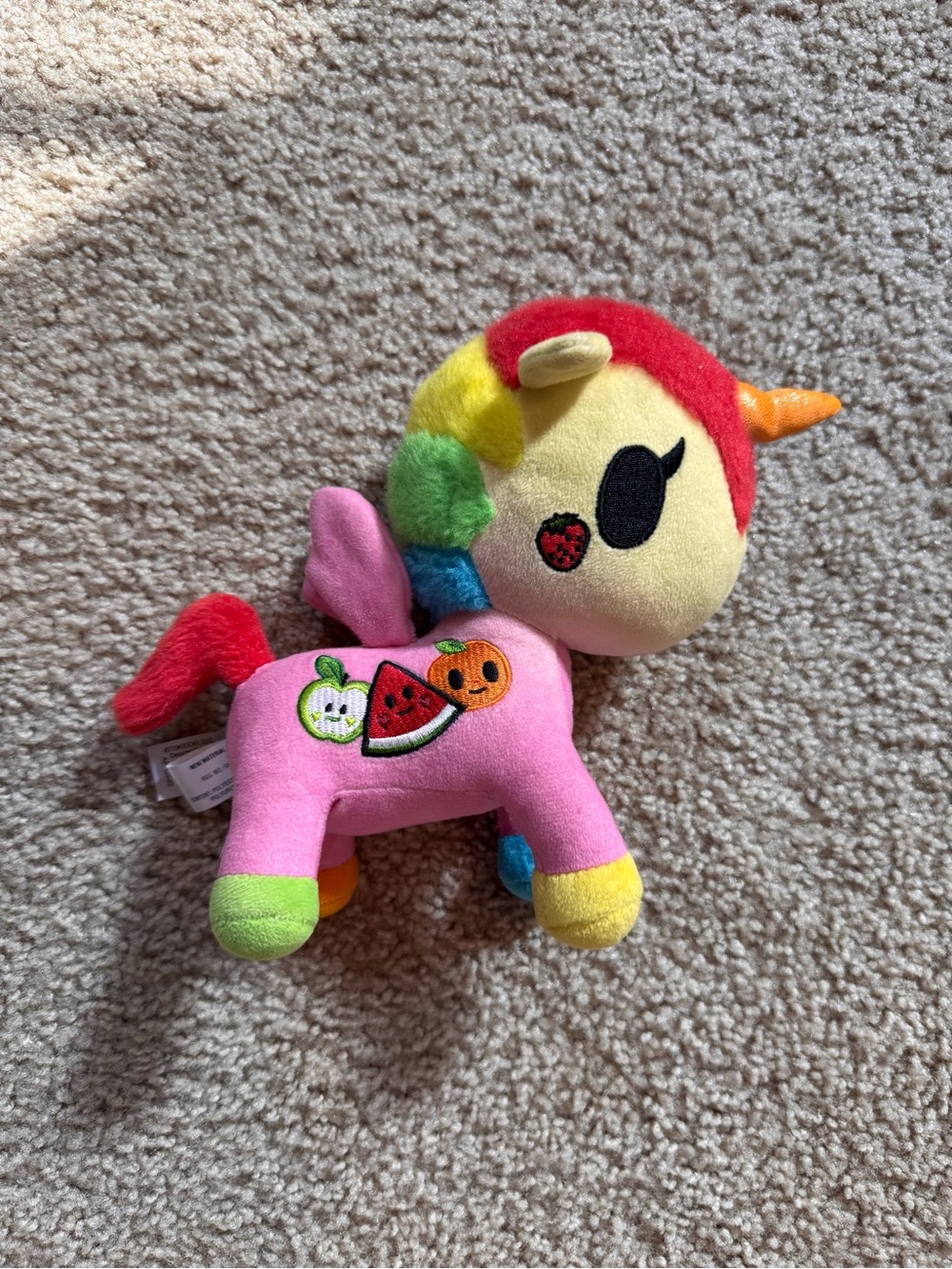 Tokidoki Plush Rainbow Fruit Unicorn toy